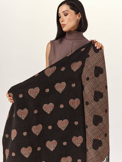 в составе ШЕРСТЬ  и КАШЕМИР Большой, мягкий, теплый  двусторонний палантин - Tantino фото 9