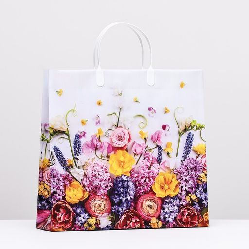 Цена за 10 шт. Пакет Красивый букет, мягкий пластик, 30х30 100 мкм - Simaland фото 3