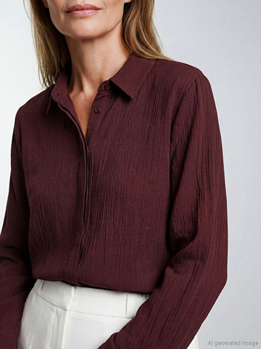 B?y?k Beden Dokulu Kad?n G?mlek Tunik