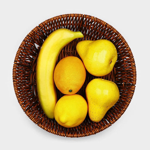 Корзинка для фруктов и хлеба Доляна Огайо, d=25,5 см, пластик, плетёная, круглая, коричневая  фото 4