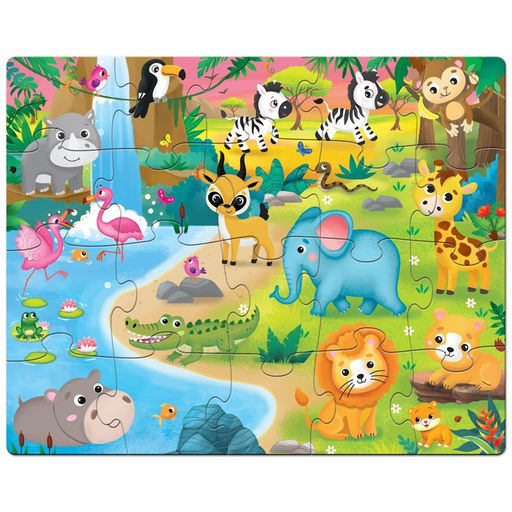 Напольный пазл Такие разные зверята - Puzzle time фото 2