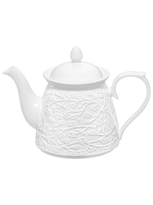 Чайник 900 мл 23*13*16,5 см "Веточки-цветочки", фарфор