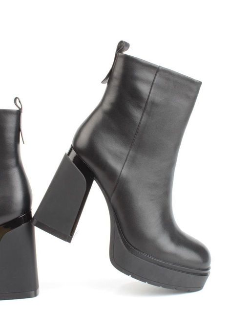 04-M3-1451 BLACK Ботильоны зимние женские (натуральная кожа, натуральный мех) - Фабричный китай фото 14