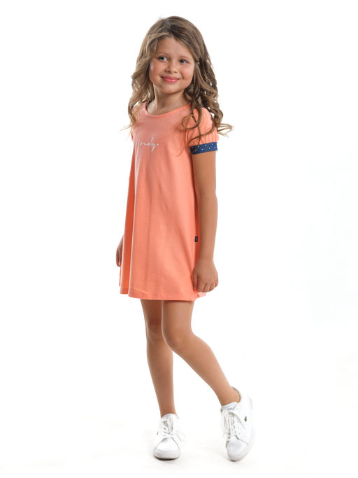 Платье для девочки UD 2885 персик - Mini maxi фото 3