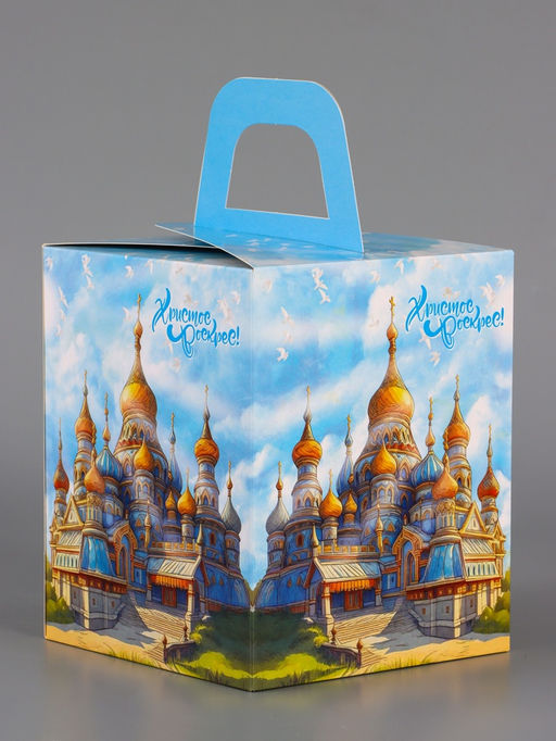 Цена за 5 шт. Коробка подарочная пасхальная с окном Русский Храм, 15?15?18 см - UPAK LAND фото 3