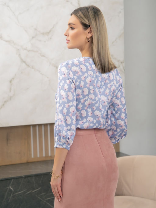 02-945 Блуза - Вишня фото 5