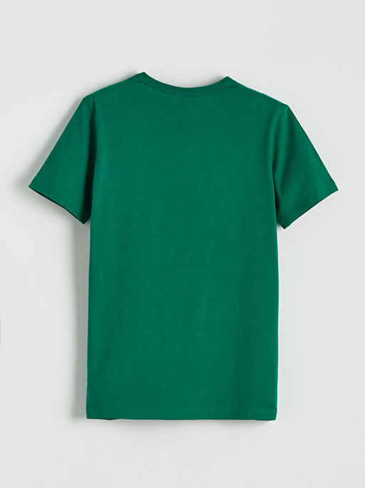 Bisiklet Yaka Bask?l? Erkek ?ocuk Ti??rt