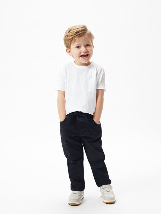 Beli Lastikli Basic Erkek Bebek Jean Pantolon - Waikiki фото 2