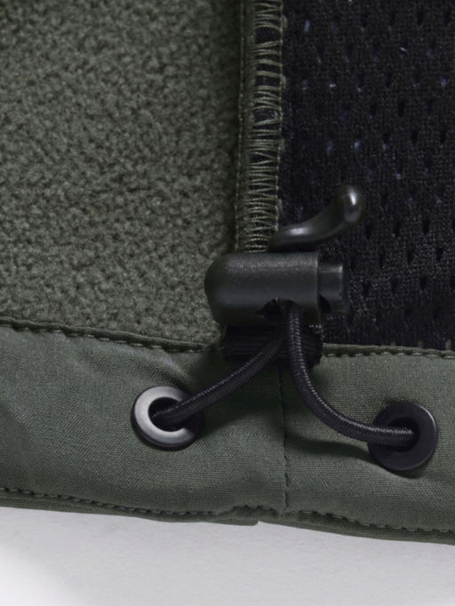 Ветровка мужская софтшелл виндстоппер с капюшоном спортивная цвета хаки 9617_1Kh