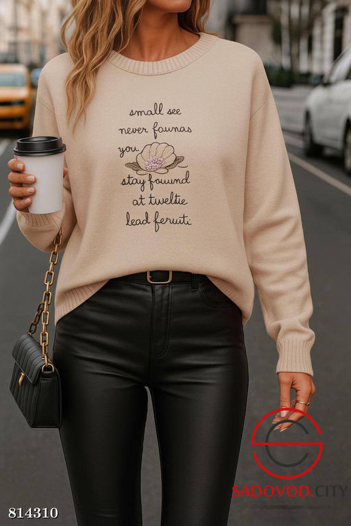 Кофточка женская с надписью - Bruno фото 3