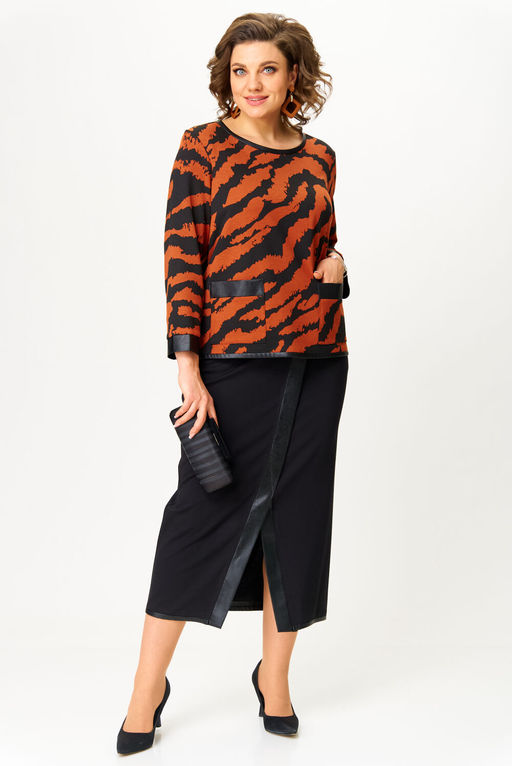 Костюм Michel Chic 1394 терракот, черный