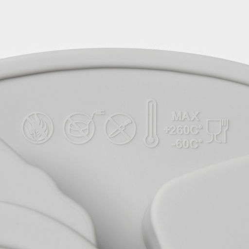 Форма для выпечки новогодняя Доляна Новогодняя варежка, силикон, 6 ячеек, 24?20.5?2.5 см, серая