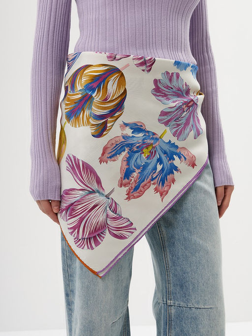 Платок жен. шелк 90х90 SS04-8502-23