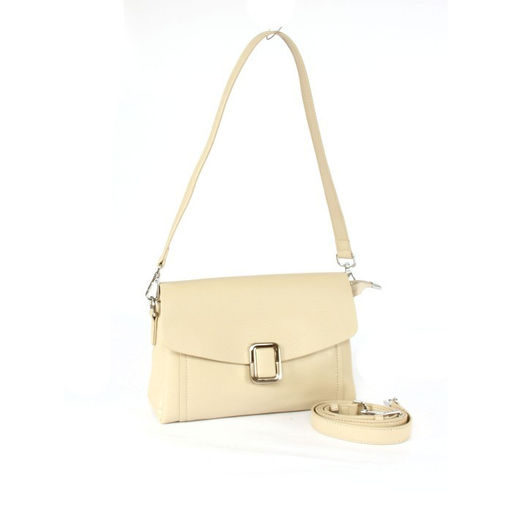 Сумка женская натуральная кожа GU 2033-6638, 3отд, плечевой ремень, бежевый SALE 265816 - Adelia фото 6