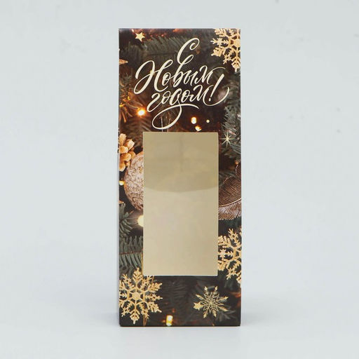 Цена за 5 шт. Коробка складная новогодняя Ёлочные игрушки, 6 х 14.5 х 3.5 см - Дарите счастье фото 3