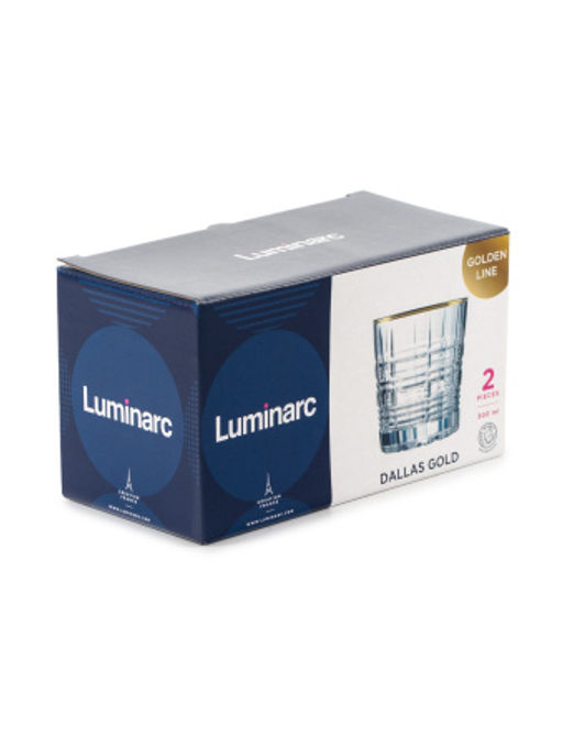 Стакан низкий ДАЛЛАС ГОЛД 2шт 300мл