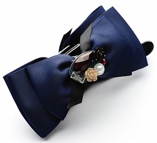 Заколка-банан PU0330 синий