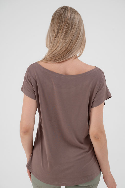 Футболка женская из вискозы Лирика какао You are safe - Амадэль фото 6