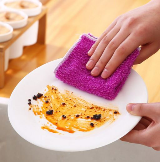 Двухслойная бамбуковая салфетка для мытья посуды (1 шт.), 22*18 см - Home фото 15