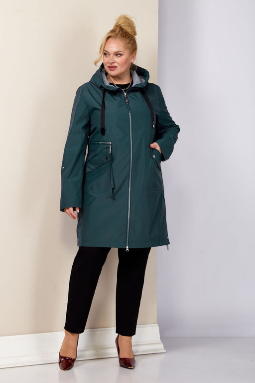 Плащ SHETTI 2188 темный изумруд