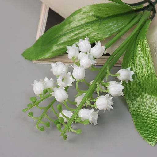 Цена за 10 шт. Букет искусственный «Ландыш майский», h=20 см, белый