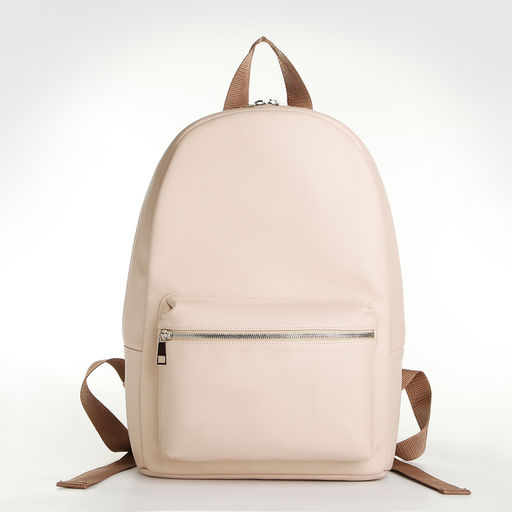 Рюкзак женский из искусственной кожи на молнии TEXTURA, цвет бежевый  фото 3