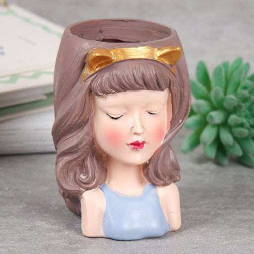 Кашпо 8,5х6х12 см Девушки / WN39 /уп 12/96/ цветное - Галеонтрейд фото 4