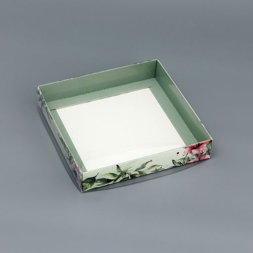 Цена за 5 шт. Коробка сборная с PVC крышкой, «Для тебя», 16×16×3 см