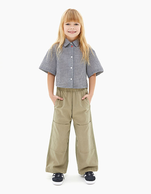 Клетчатая кроп-рубашка для девочки 241059 - Bell bimbo фото 4