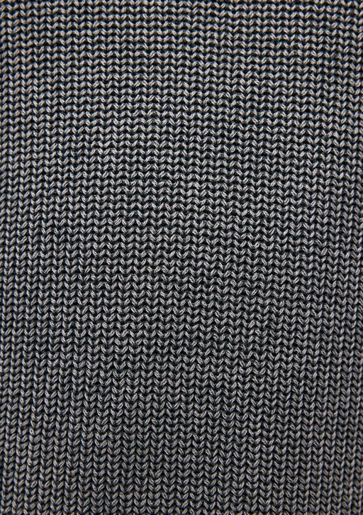 Bisiklet Yaka Gri Kazak - Mavi фото 7