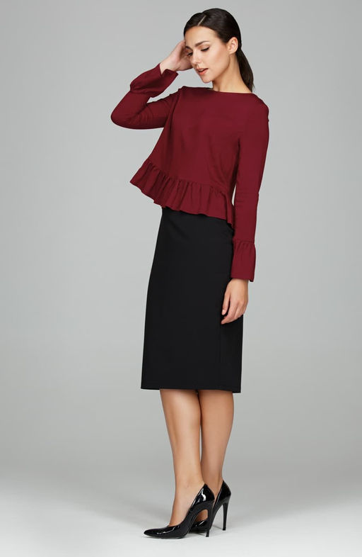 Романтичная блузка спелая вишня - Donna saggia фото 4