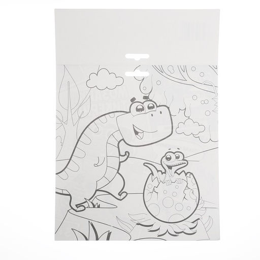 Цена за 2 шт. Аппликация стикерами форменная «Динозавр», набор для творчества, стикерная мозаика