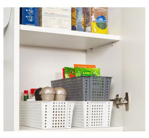 Корзинка Лофт 3,0л 297х130х96мм прямоугольная(белый) 450006 Виолет  фото 3