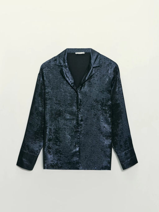 Блузка из блестящей ткани / Zarina