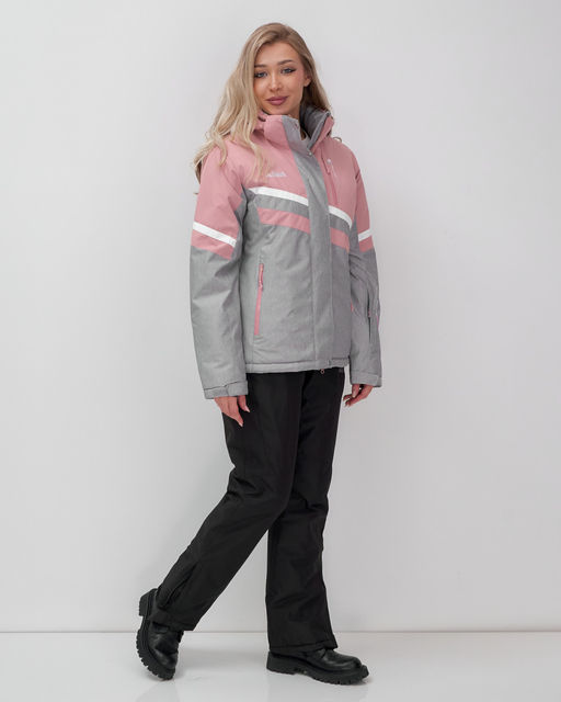 Горнолыжный костюм женский зимний серого цвета 02808Sr - Mtforce фото 3