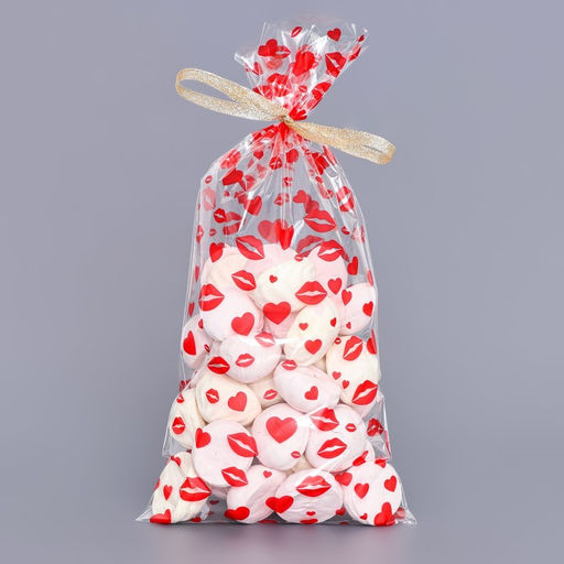 Цена за 50 шт. Пакет фасовочный БОПП, Поцелуи 15?30 см - UPAK LAND фото 2