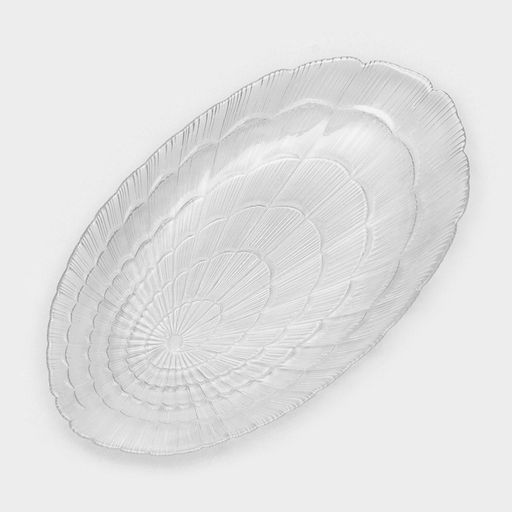 Блюдо сервировочное Paşabahçe Atlantis, 14.7×24 см, стекло, прозрачное