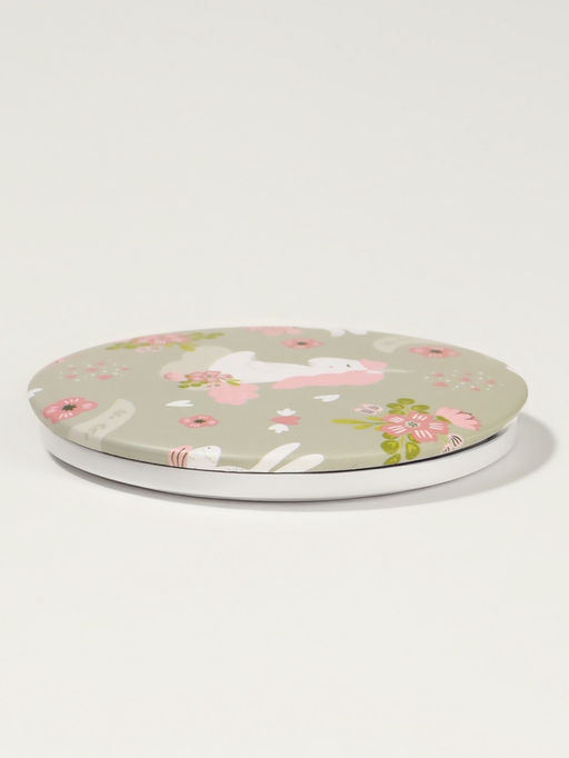 Зеркало складное «Спокойствие», d=7.3 см, с увеличением, оливковое