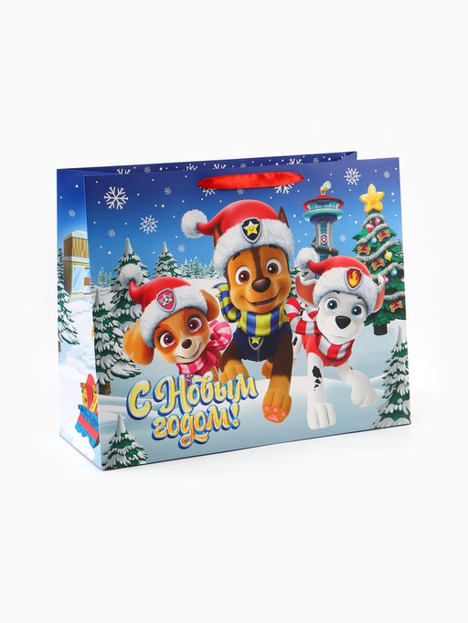 Пакет подарочный С Новым годом!, XL 40 ? 49 ? 19 см