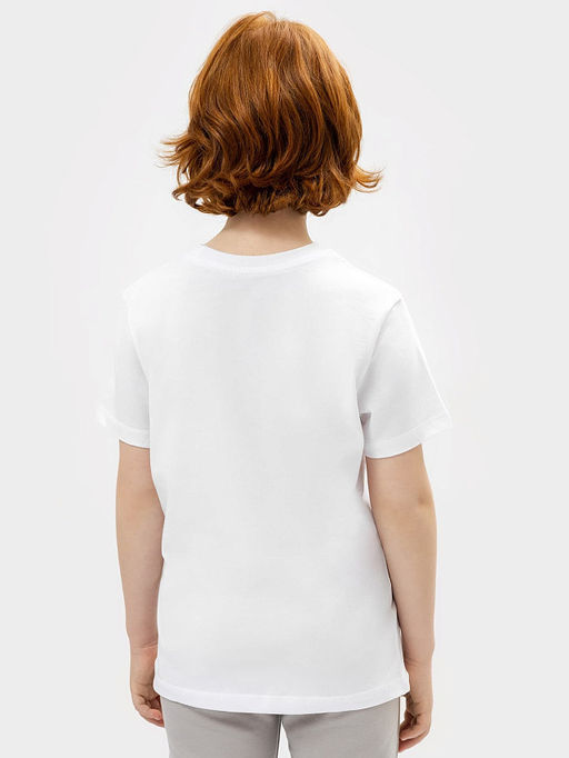 Футболка для мальчиков белая с рисунком и текстом - Mark formelle фото 2