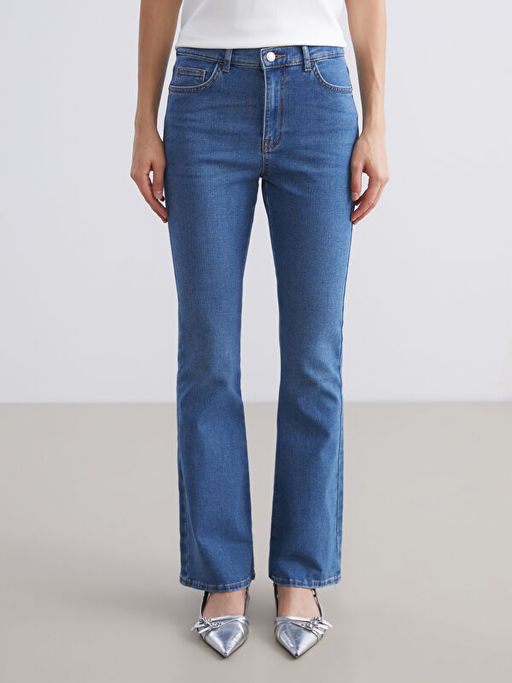 Flare Kad?n Jean Pantolon