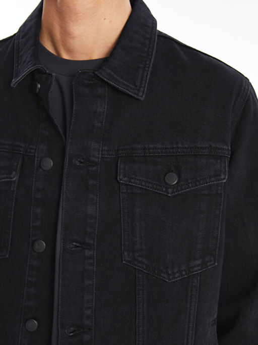 Standart Kal?p Erkek Jean Ceket