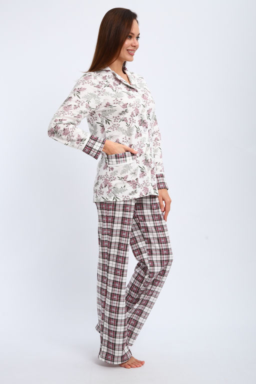 Пижама женская из футера Салли укроп