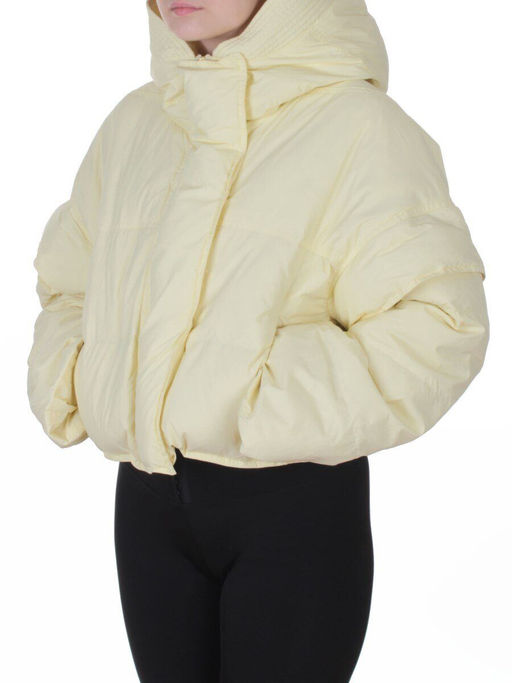 9518 YELLOW Куртка пуховая зимняя женская (пух)