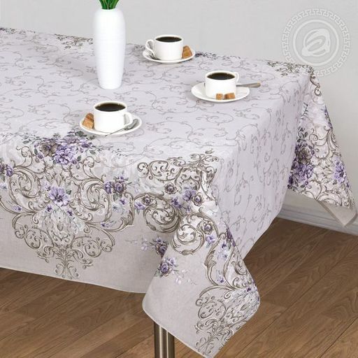 Столовый набор Мазурка:скатерть 150*180 см.+6 салф. рогожка - Лен поволжья фото 2