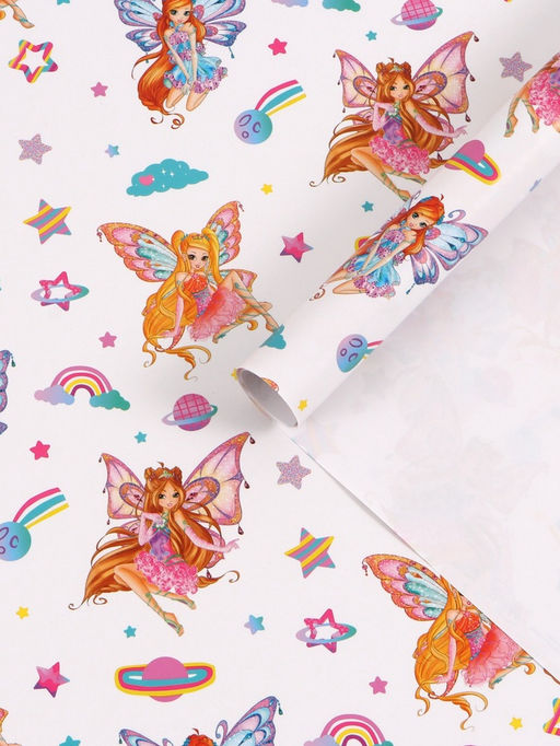 Цена за 10 шт. Бумага глянцевая «Клуб Винкс», 70 × 100 см