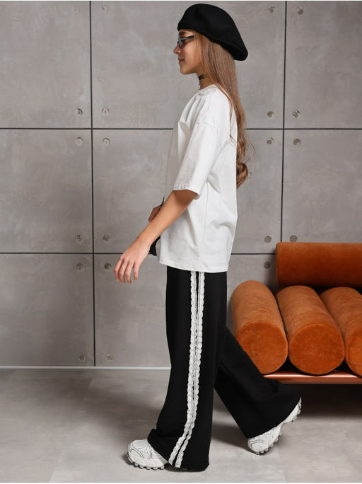 Брюки Кружево Черный Девочка - София фото 6