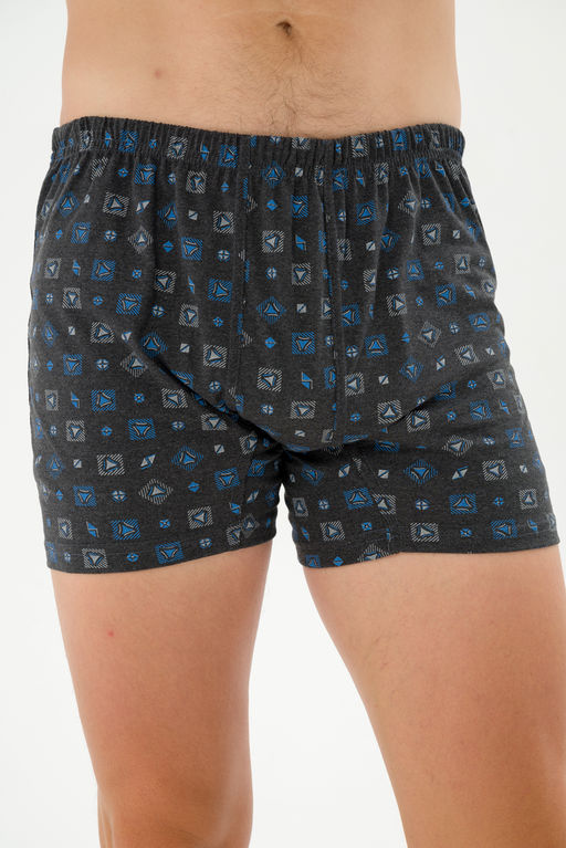 Трусы-боксеры мужские из кулирки антрацит - Амадэль фото 5