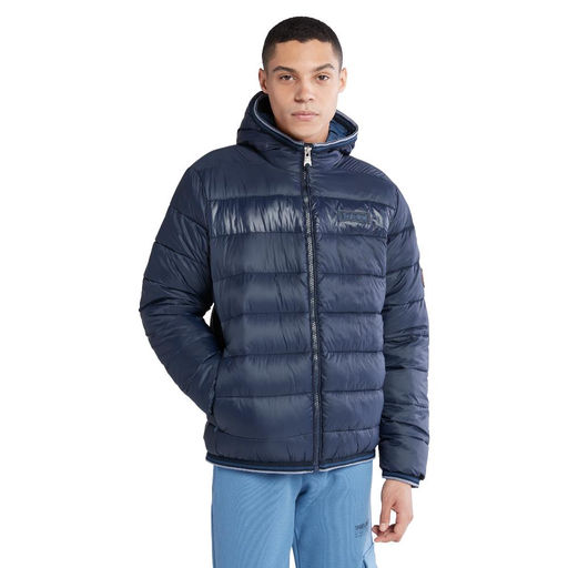 Куртка Timberland Jacket Hooded Mid Weight синяя  фото 4