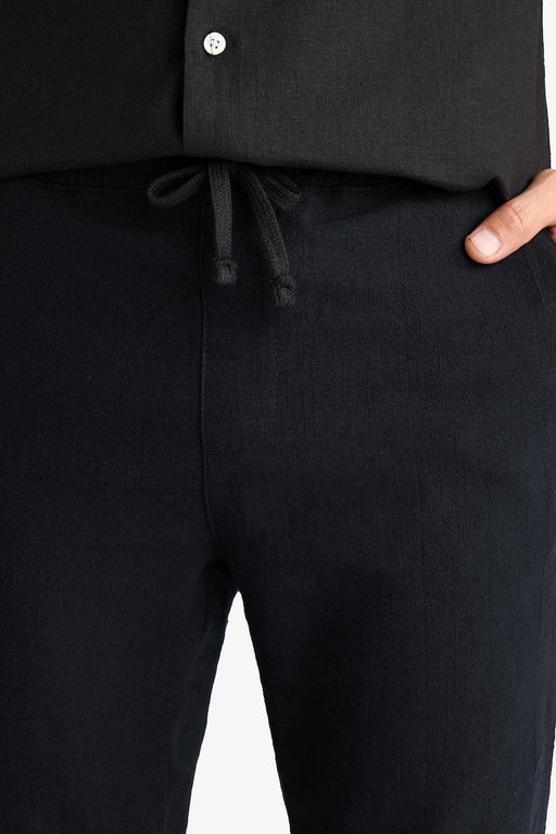 %100 Pamuk Relax Fit Rahat Kesim Yazl_k M_slin K_sa Pa_a Pamuklu Jogger Pantolon